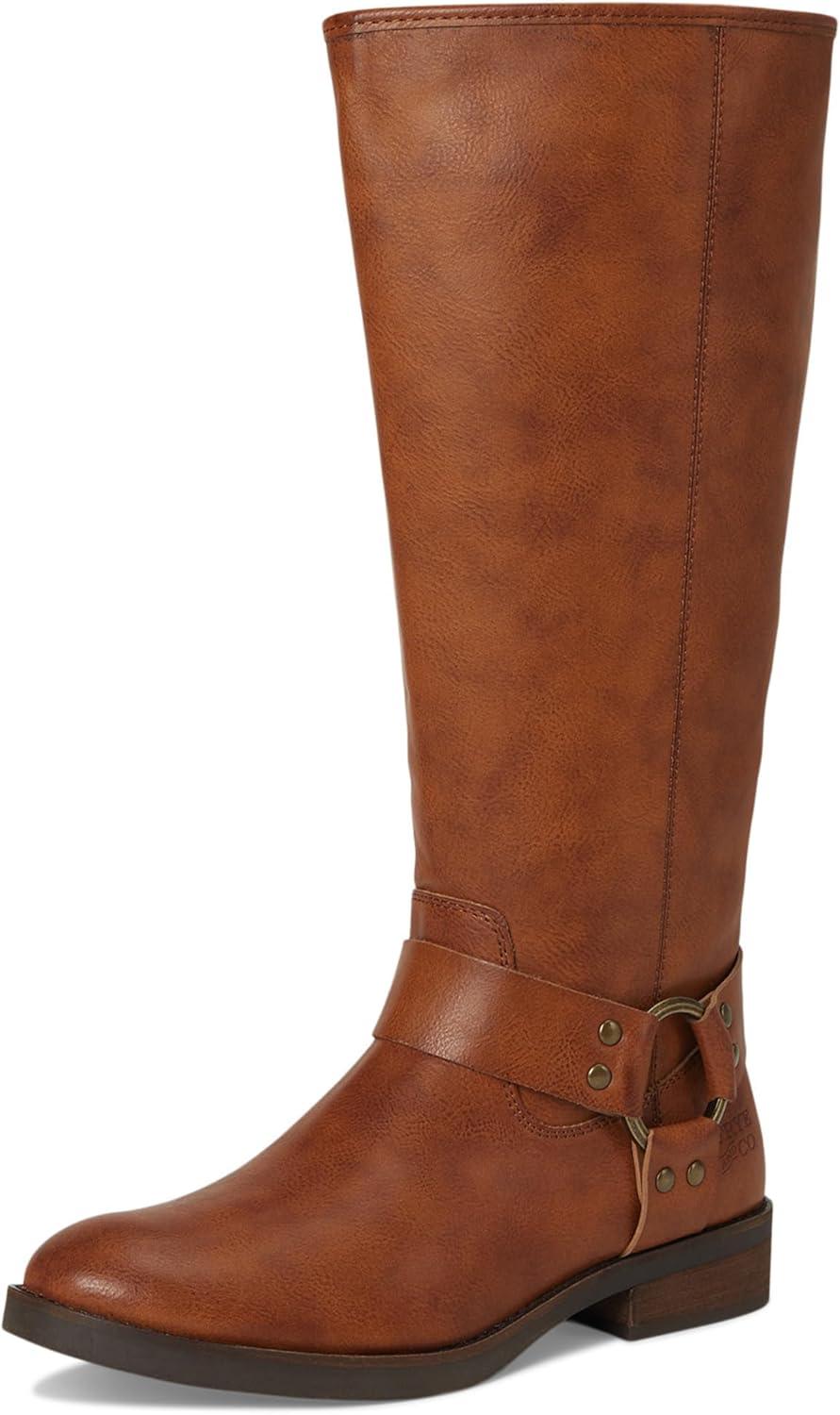 image:imageFRYE AND CO womens Kellie Harness Wide CalfCognac