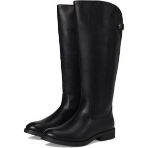 FRYE AND CO. womens Kellie Button Tall Wide Calf(Black)