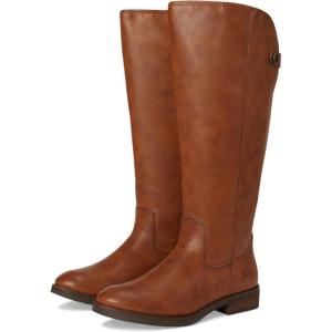 FRYE AND CO. womens Kellie Button Tall Wide Calf(Cognac)