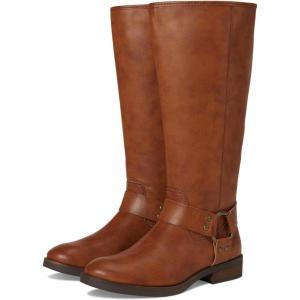 FRYE AND CO. womens Kellie Harness Wide Calf(Cognac)