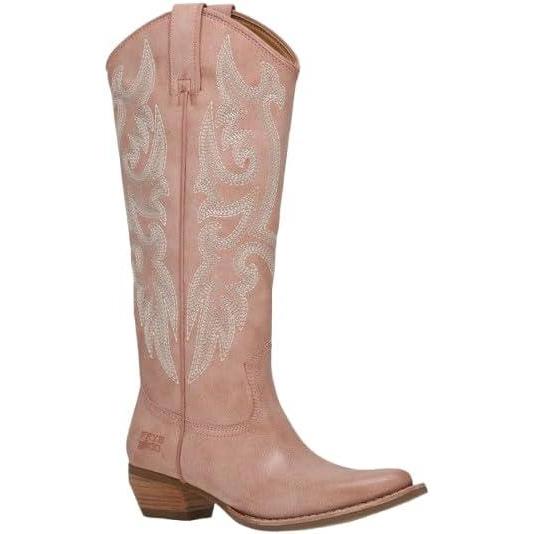 image:imageFRYE AND CO Irlene Tall Deco StitchDusty Pink 1